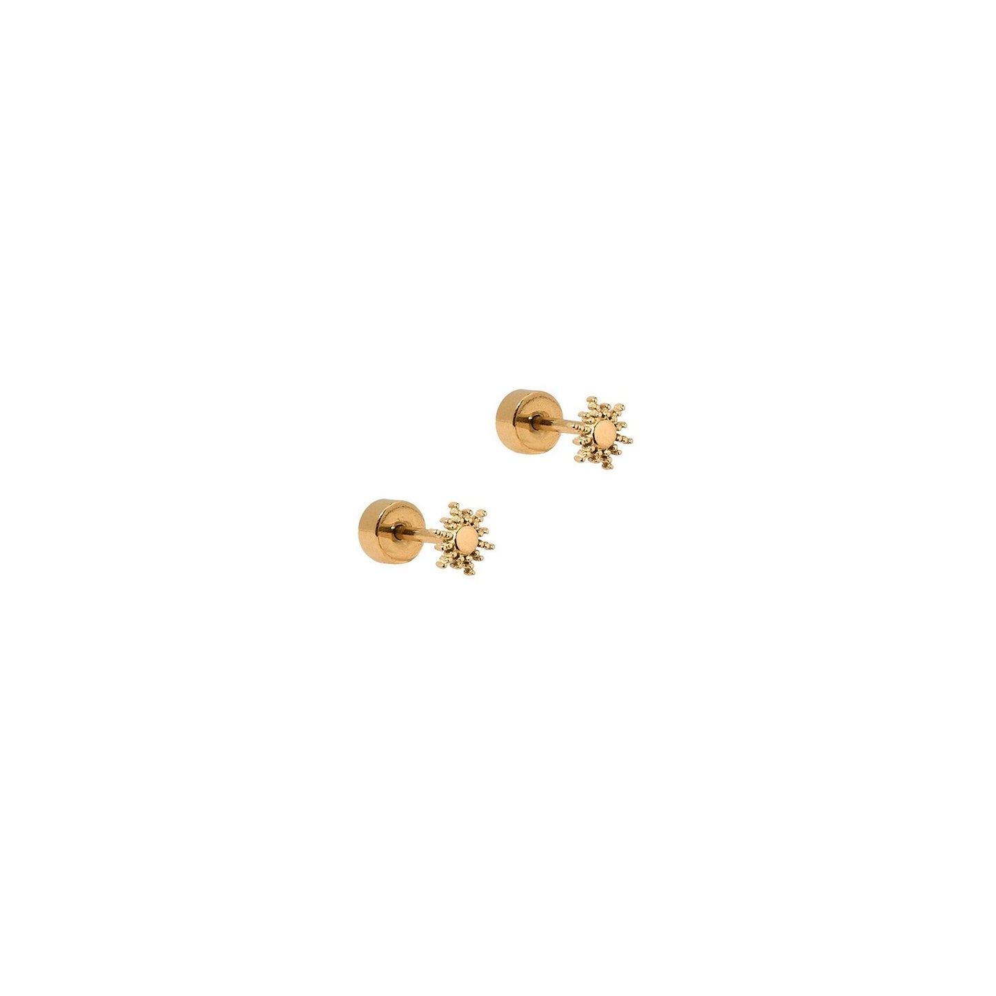LINNY CO Screwback Stud Earrings - Sunshine Gold
