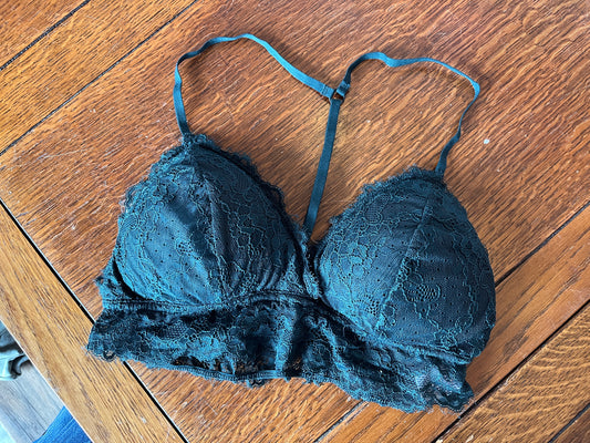 Lace Racer Back T-Strap Bralette