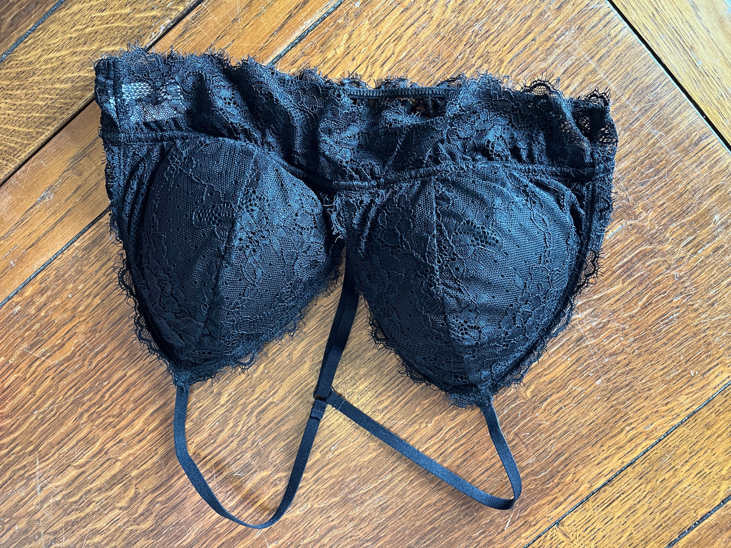 Lace Racer Back T-Strap Bralette
