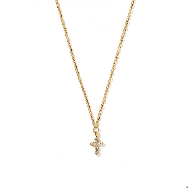 LINNY CO Necklace - Carly Cross Gold