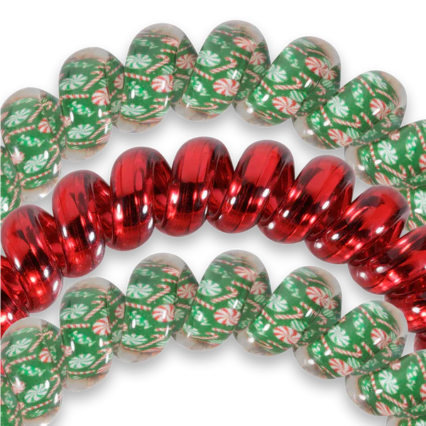 Teletie 'Candy Cane Kisses' Small 3PK