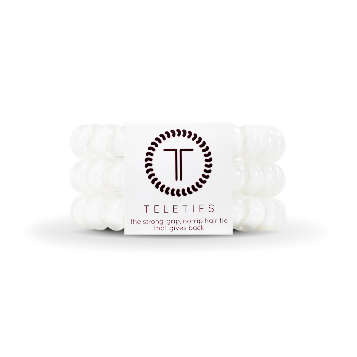 Teleties 'Coconut White' Large 3PK