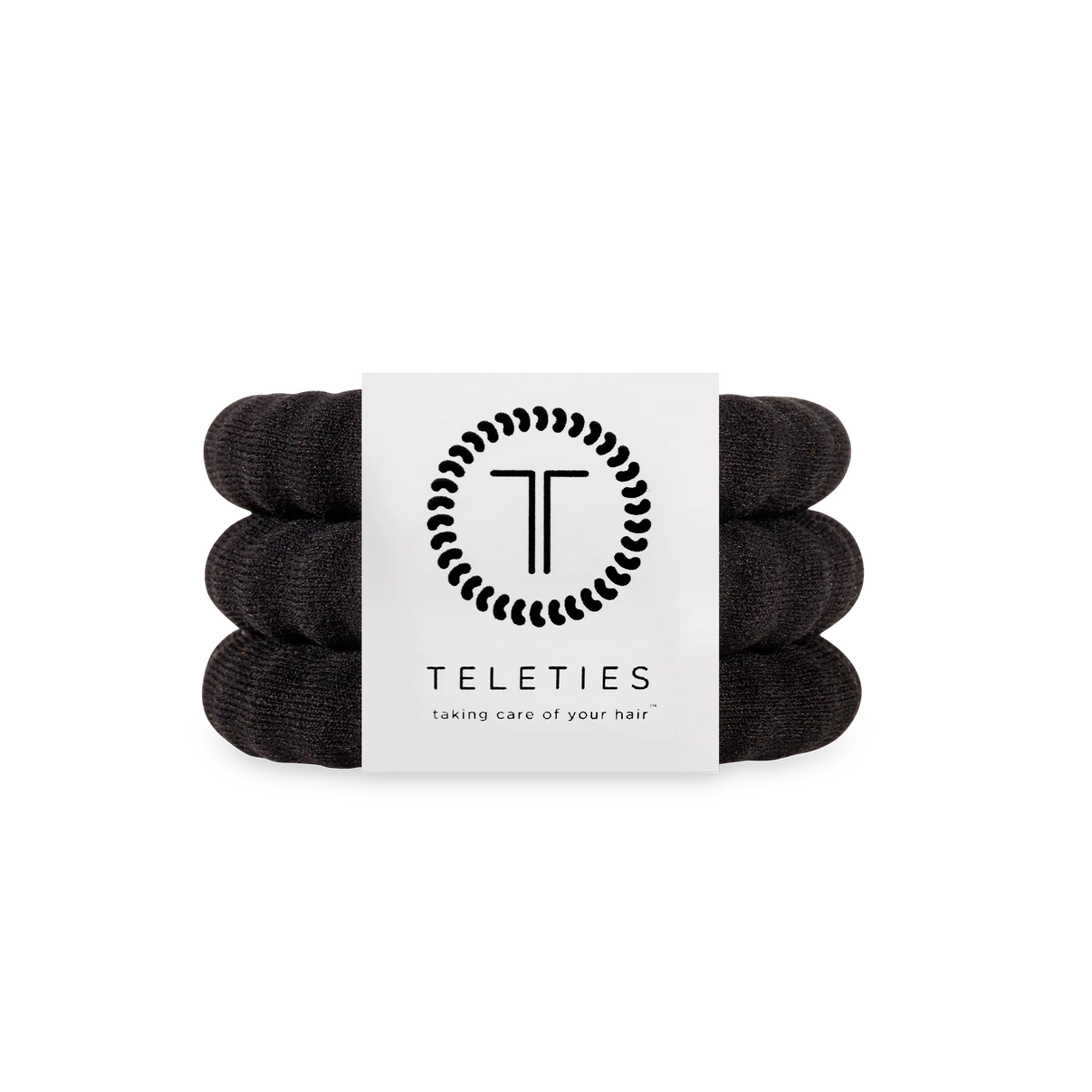 Teleties 'Jet Black' Nylon Large 3PK