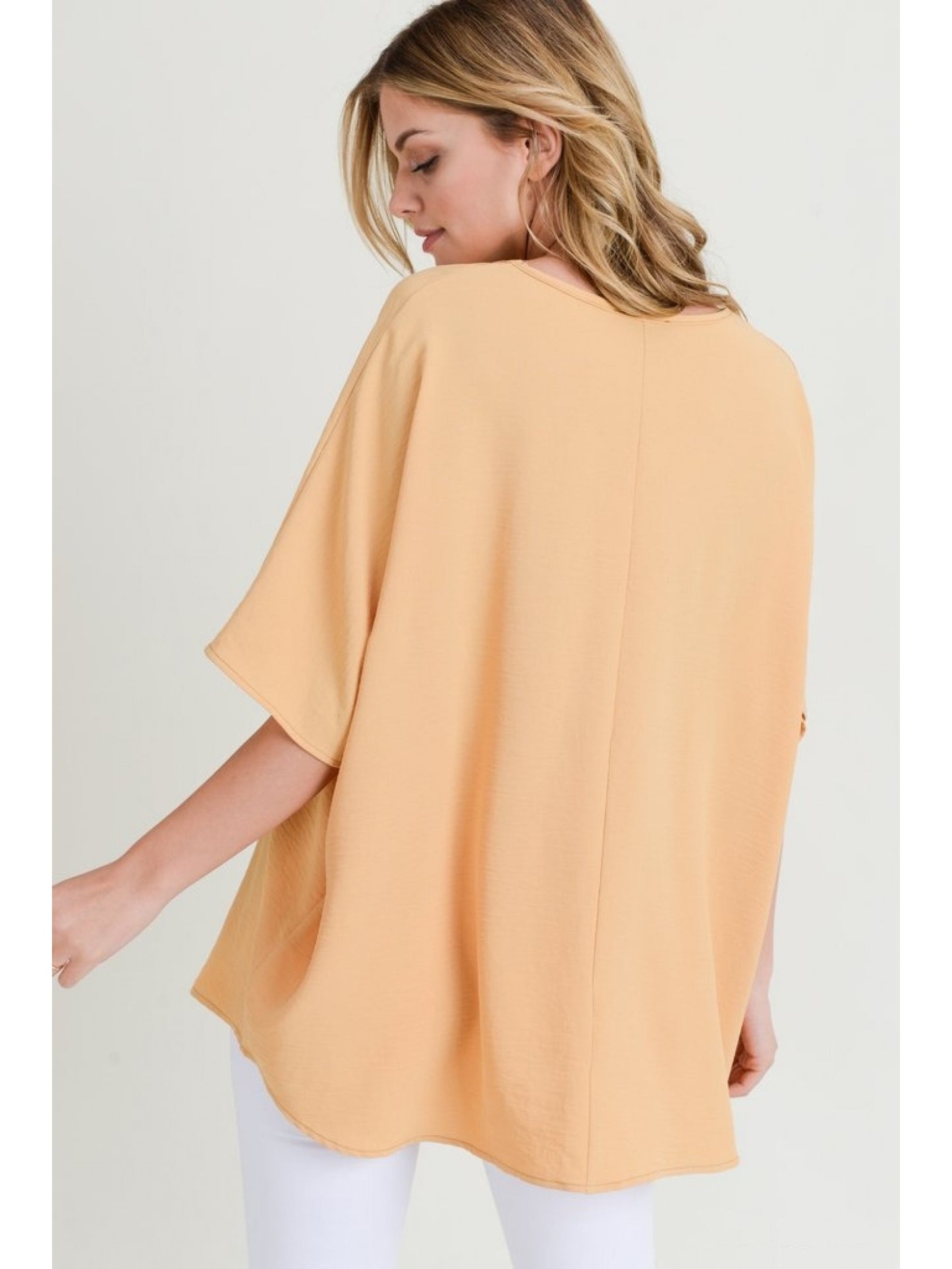 Short Sleeve V-Neck Pocket Top