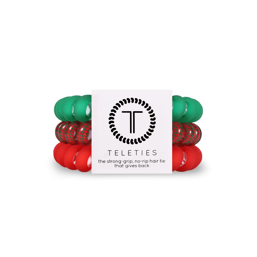 Teletie 'Classy Christmas' Small 3PK