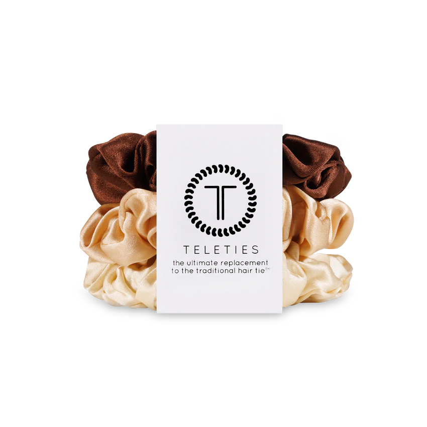 Teleties Scrunchie 'For The Love of Nudes' Large 3PK