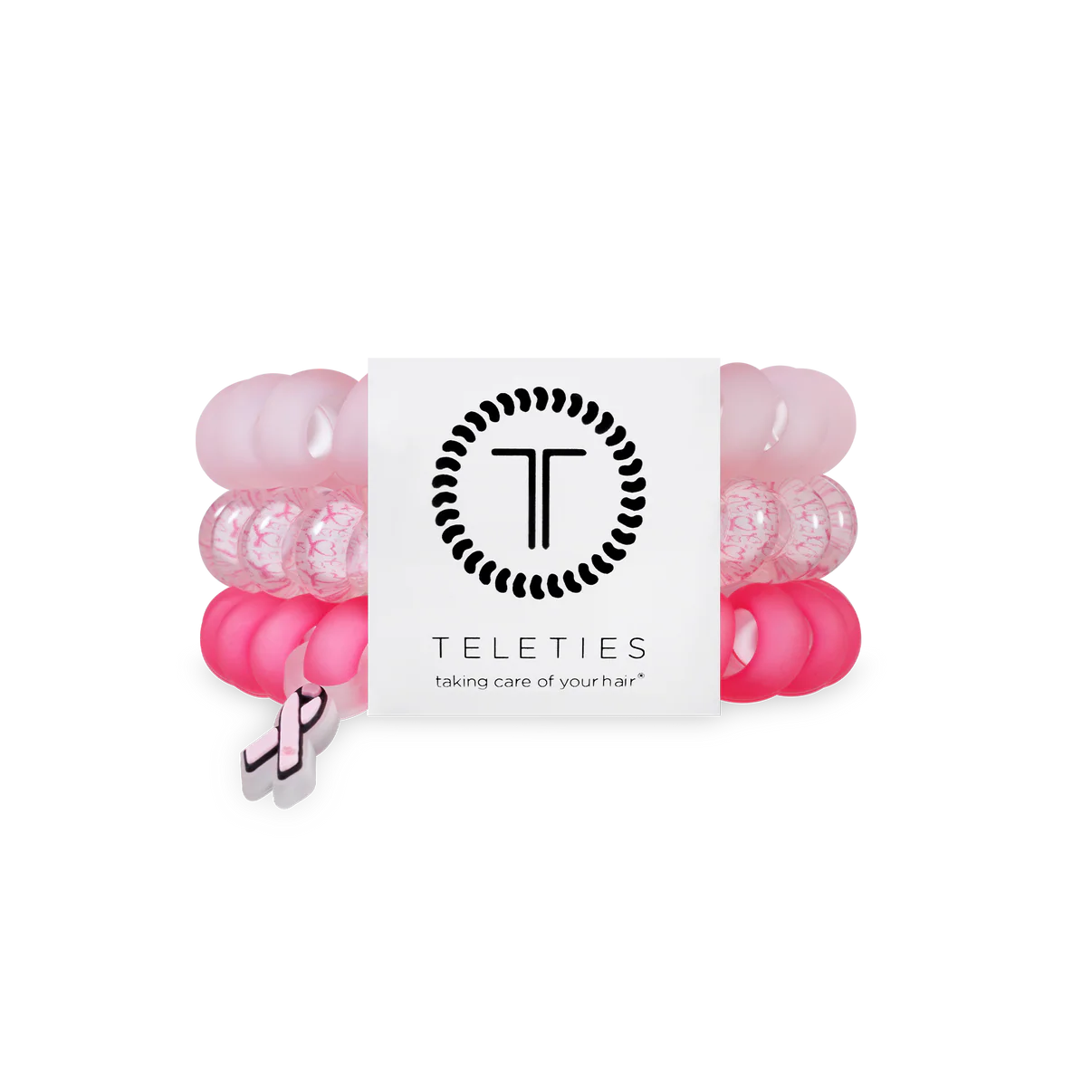 Teleties 'Pink Ribbon Power' Large 3PK