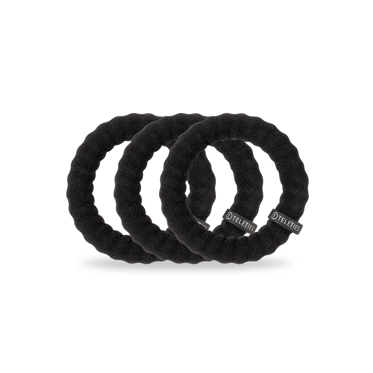 Teleties 'Jet Black' Nylon Large 3PK