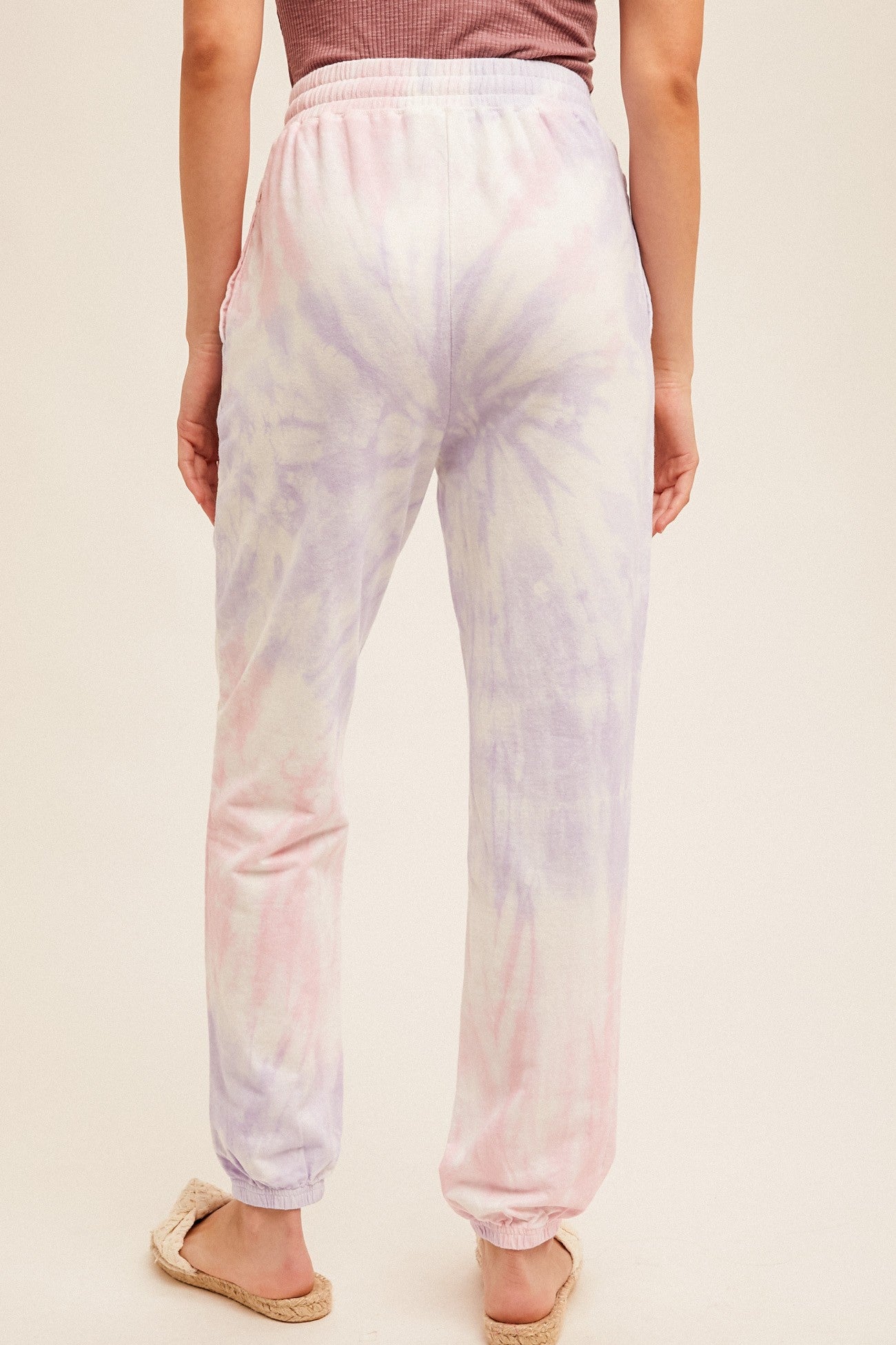 Cotton Candy Tie Dye Terry Joggers