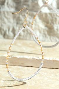 Seed Bead Tear Drop Dropped Earrings