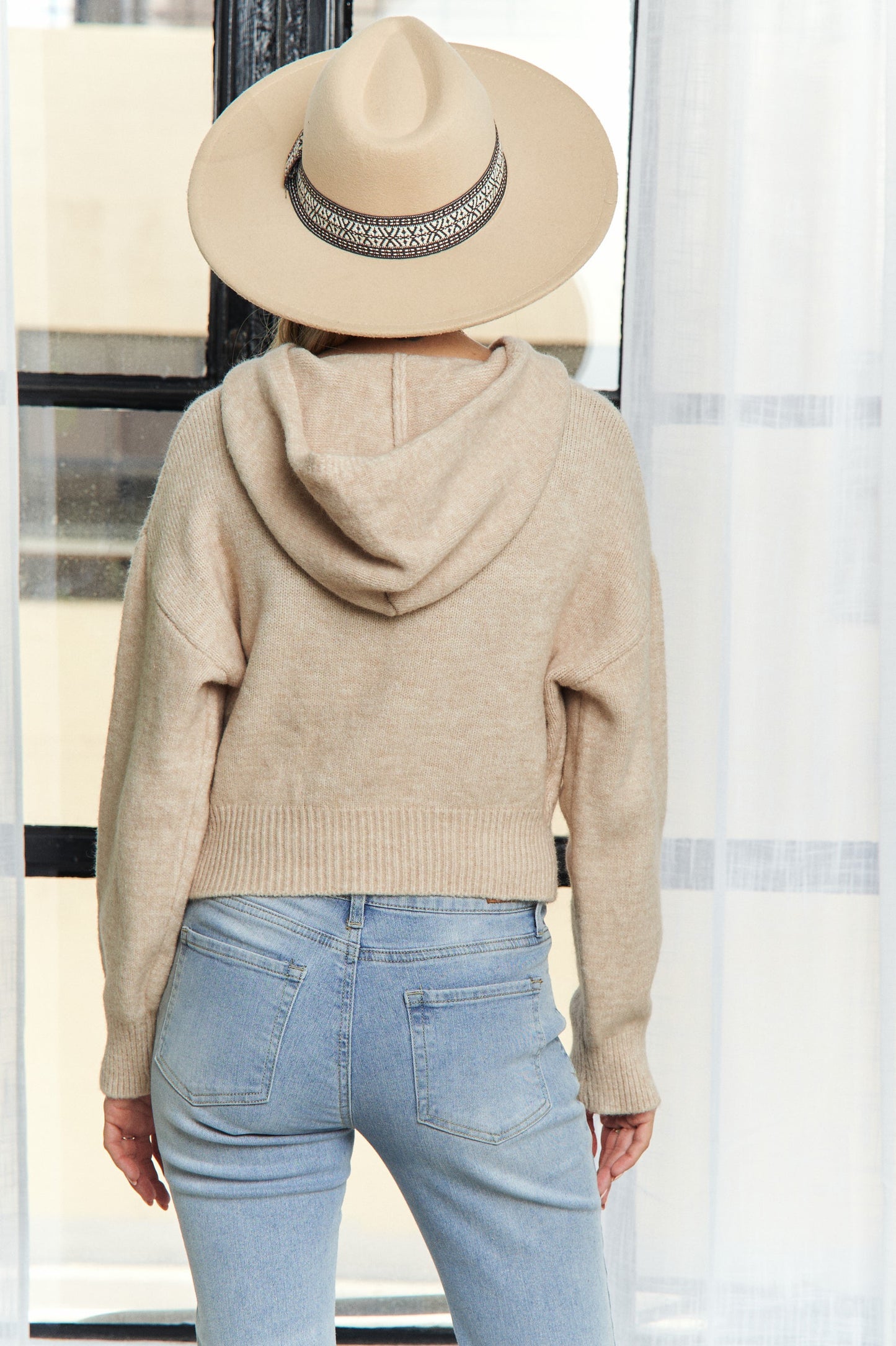 Cropped Hoodie Sweater