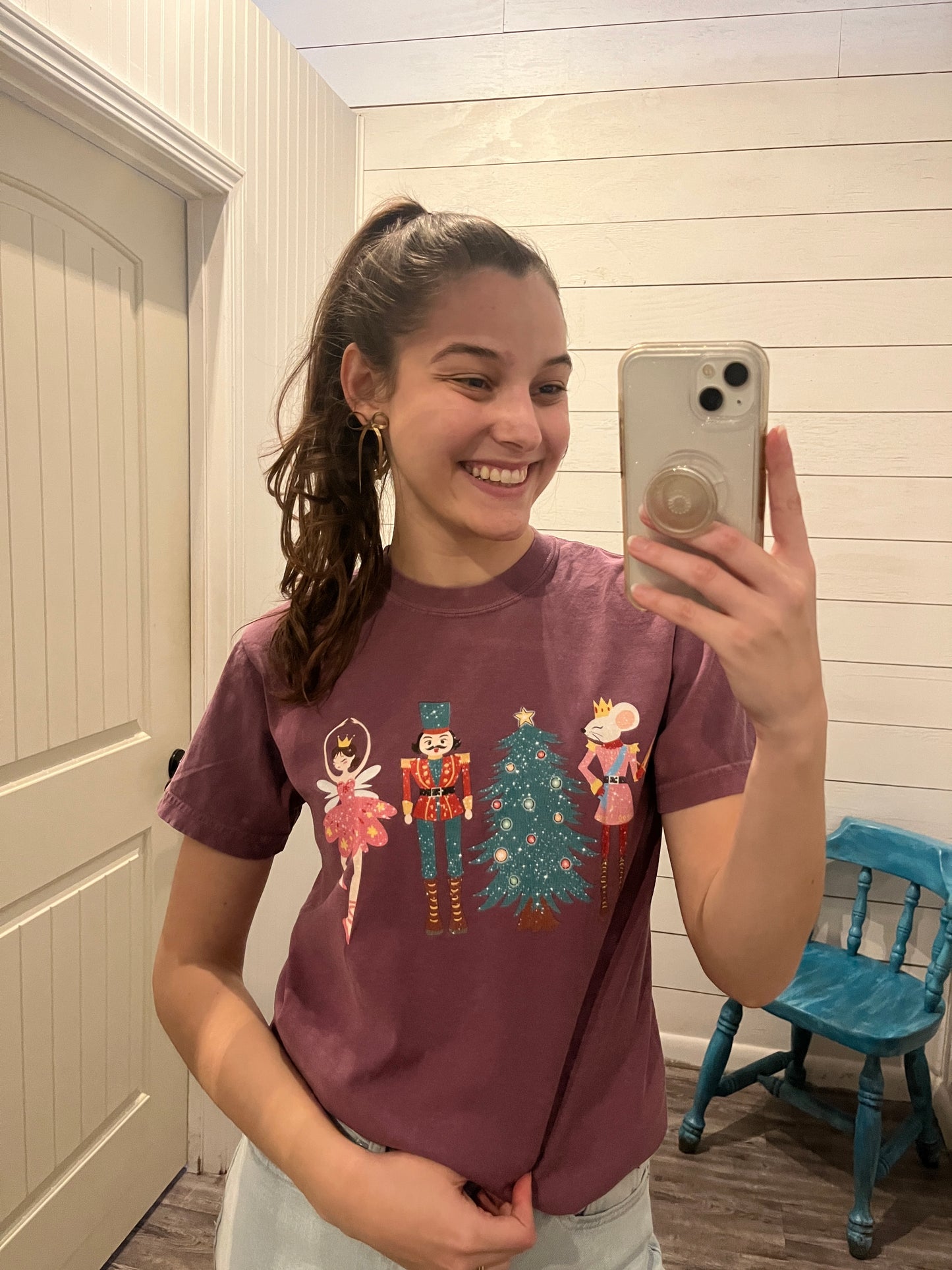 Berry Nutcracker Characters Trendy Winter Tee