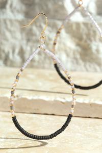 Seed Bead Tear Drop Dropped Earrings