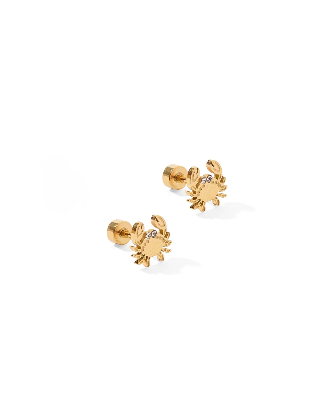 LINNY CO Screwback Stud Earrings - Crab