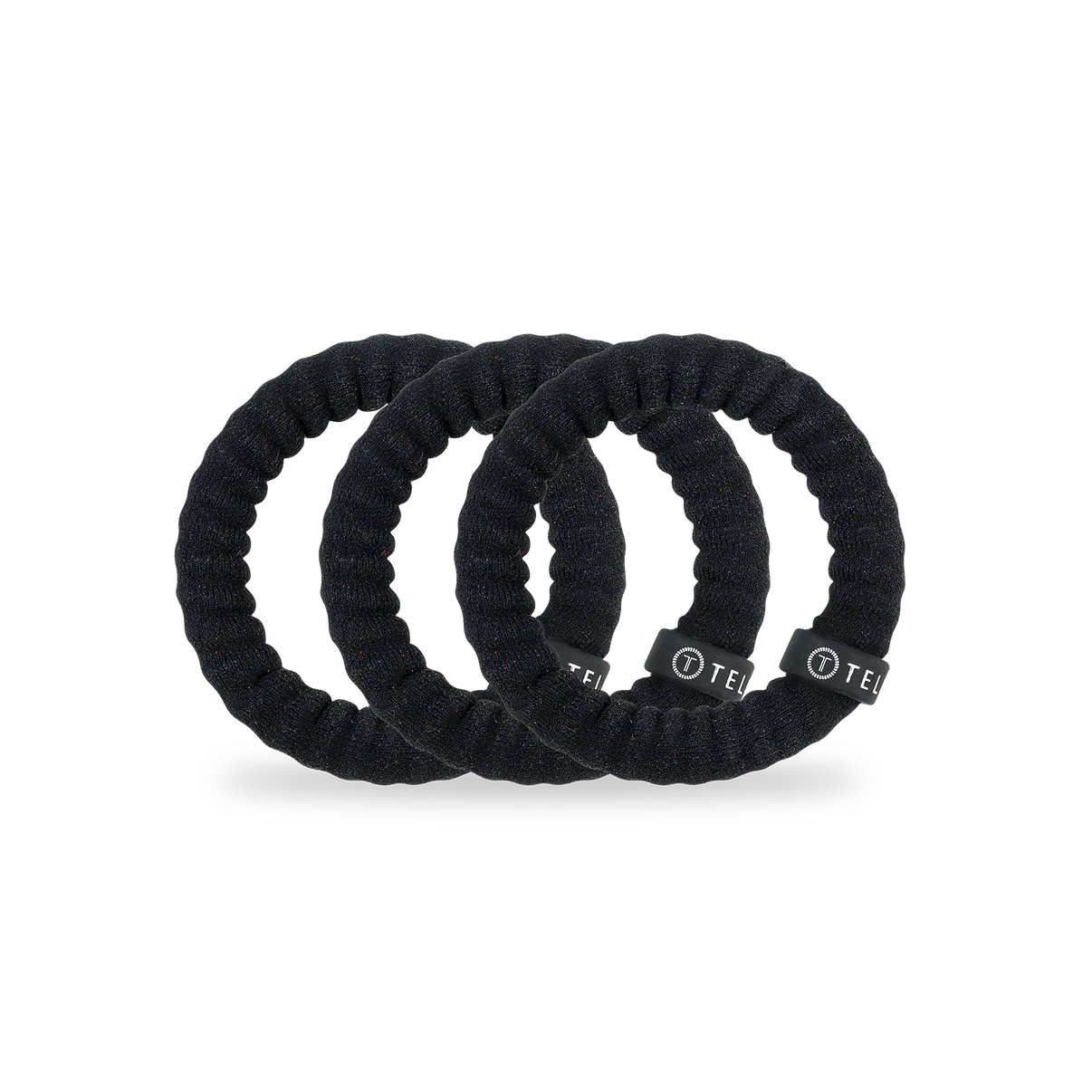 Teleties 'Jet Black' Nylon Small 3PK