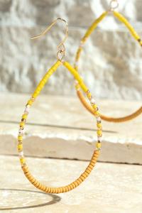 Seed Bead Tear Drop Dropped Earrings