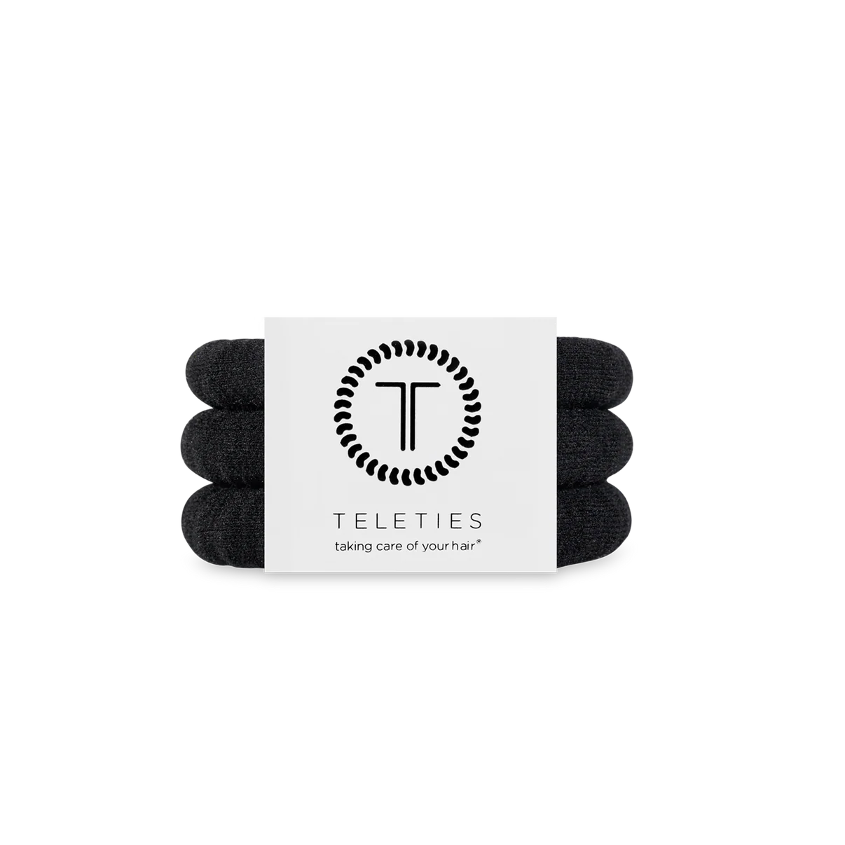 Teleties 'Jet Black' Nylon Small 3PK