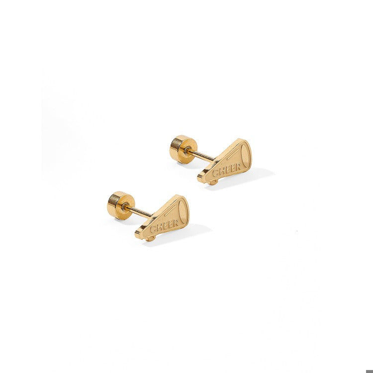 LINNY CO Screwback Stud Earrings - Cheer