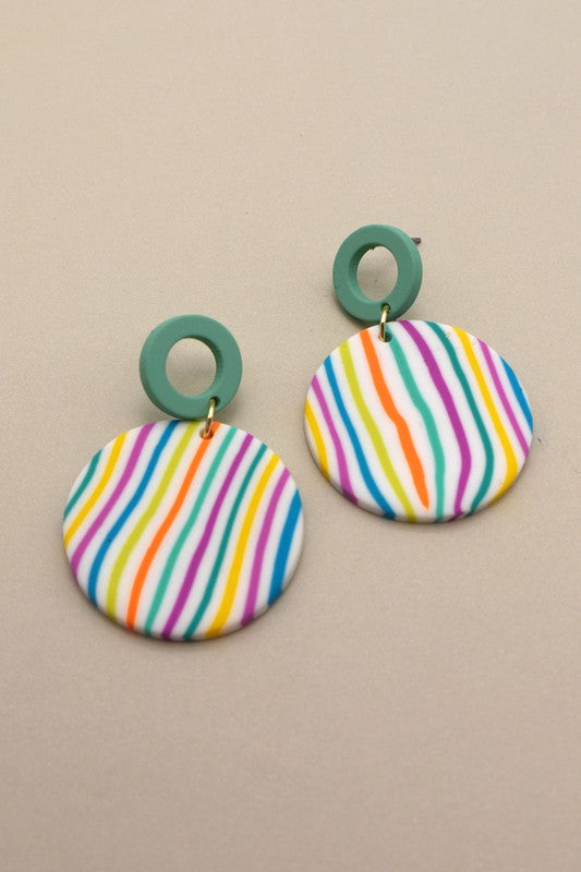 Polymer Clay Drop Earrings