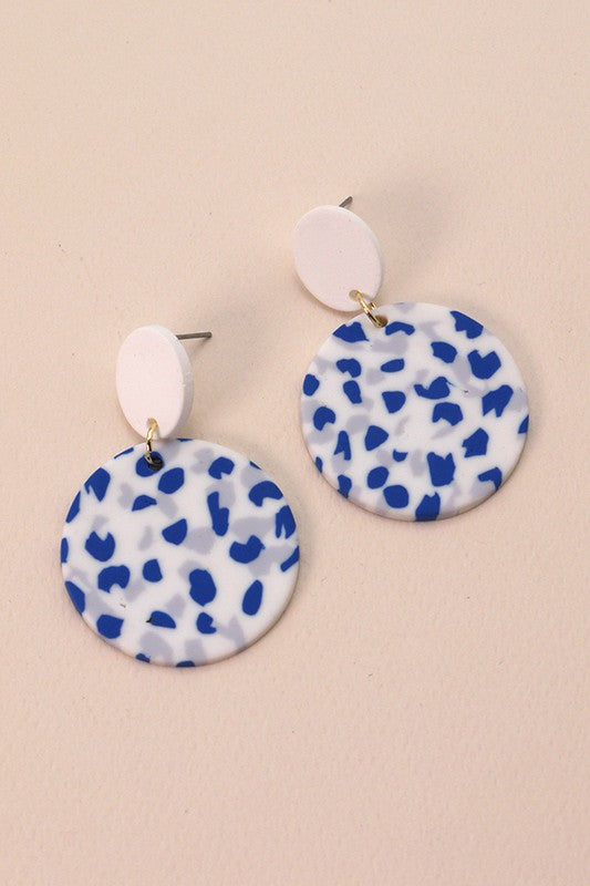 Polymer Clay Drop Earrings