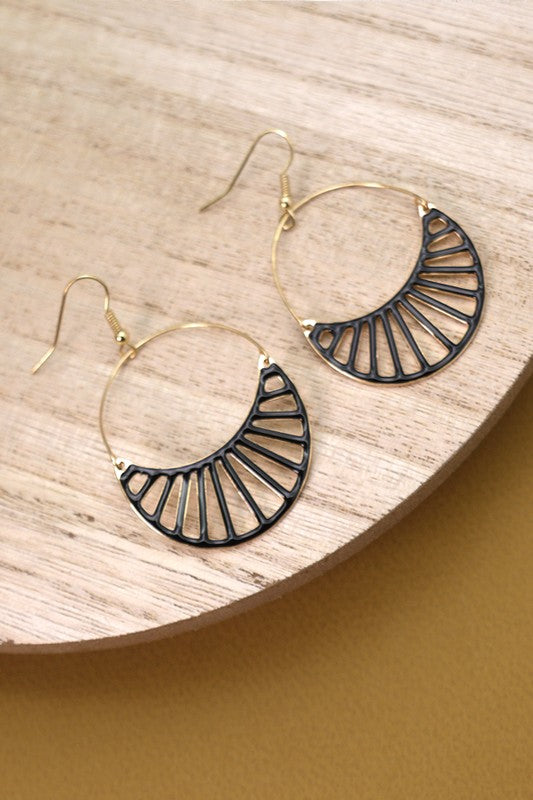 Half Moon Drop Earrings