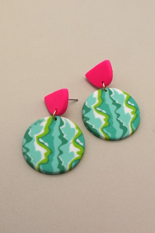 Polymer Clay Drop Earrings