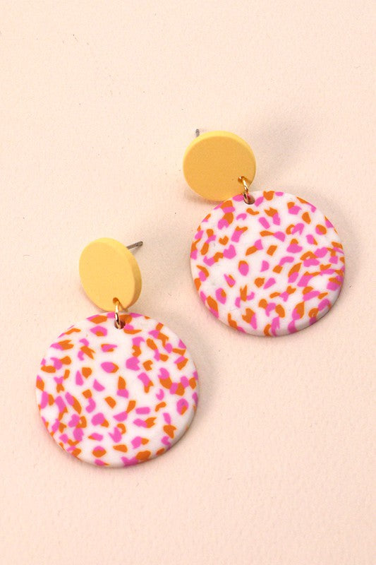 Polymer Clay Drop Earrings
