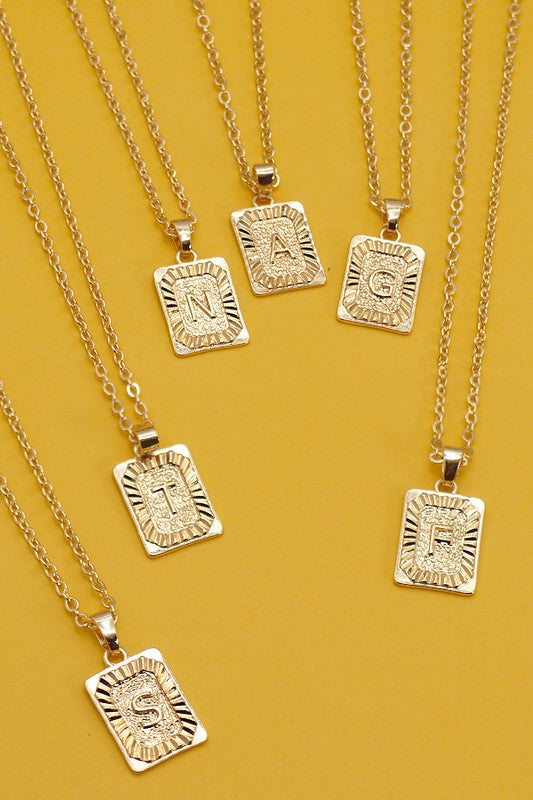 Gold Delicate Initial Necklace