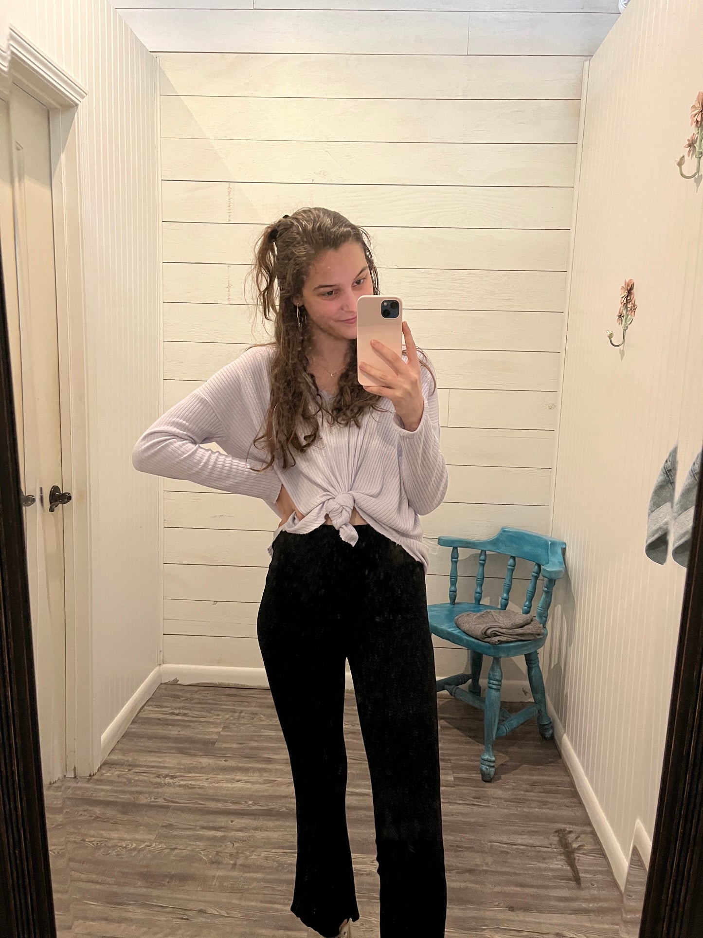 Ribbed Flared Leggings