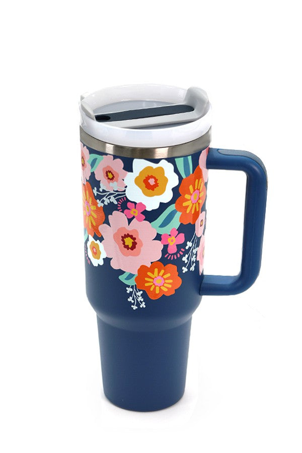 16oz Stainless Steel Tumbler with Handle