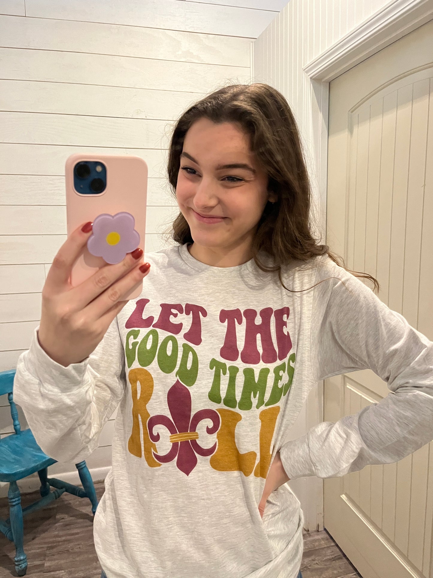 Trendy Mardi Gras Long Sleeve