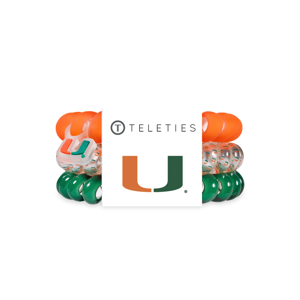 Teleties 'Go Canes!' Large 3PK