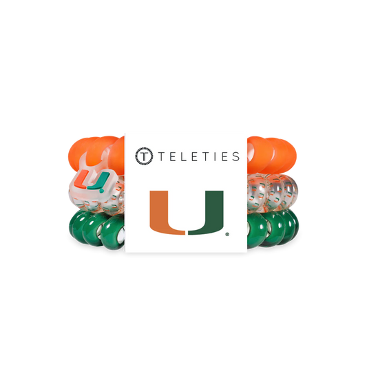Teleties 'Go Canes!' Large 3PK