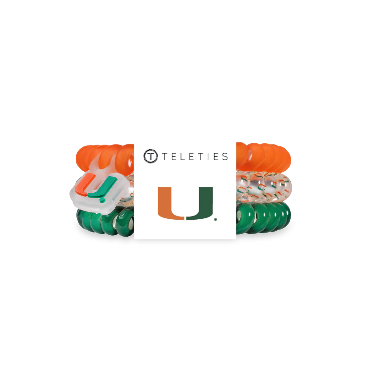 Teleties 'Go Canes!' Small 3PK