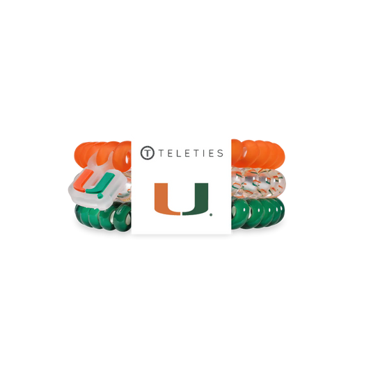 Teleties 'Go Canes!' Small 3PK