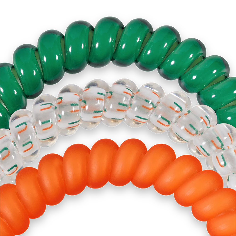 Teleties 'Go Canes!' Small 3PK