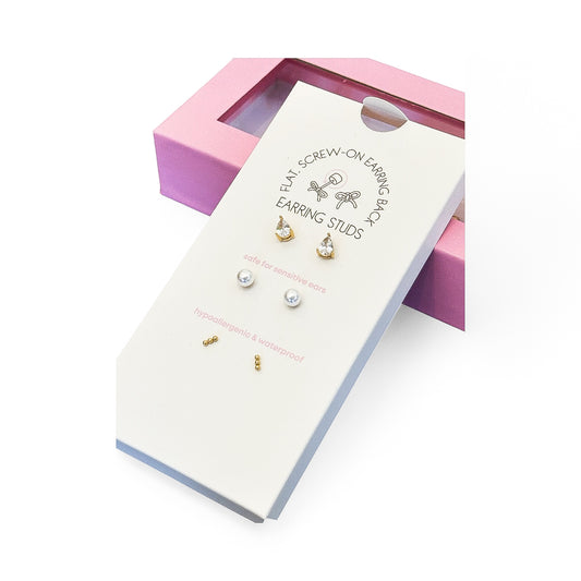 LINNY CO Screwback Stud Gift Set - The Icon Set