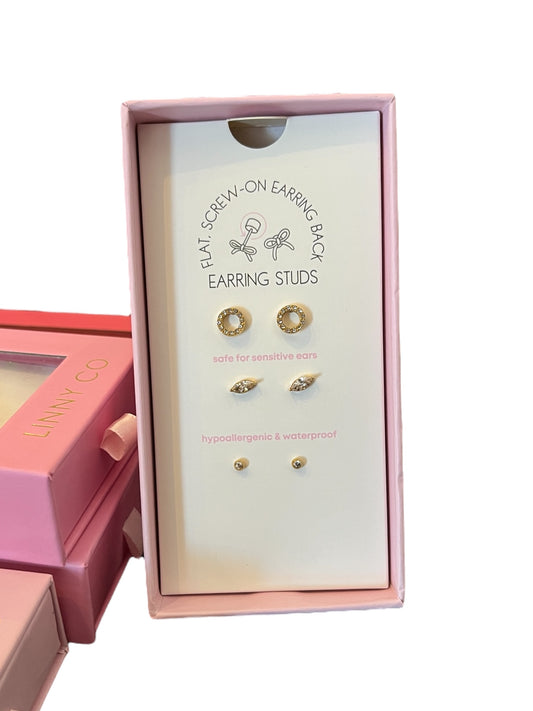 LINNY CO Screwback Stud Gift Set - The Signature Set