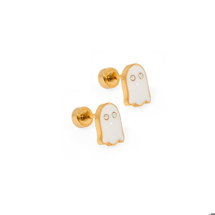 LINNY CO Screwback Stud Earring - Ghost