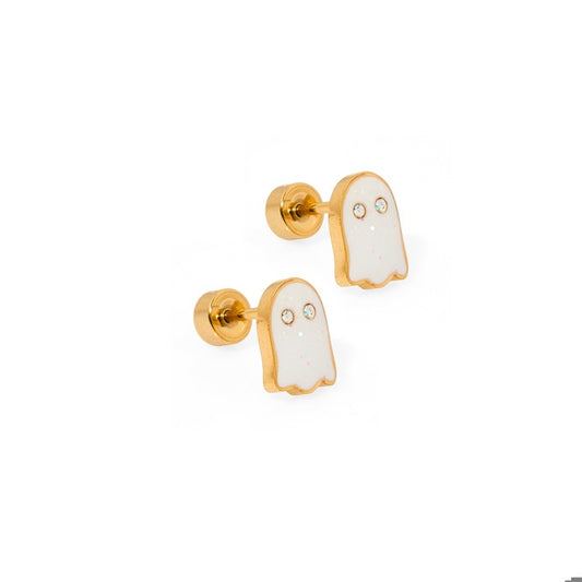 LINNY CO Screwback Stud Earring - Ghost