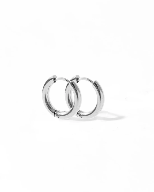 LINNY CO Huggie Earrings - Scarlett Hoop Silver 10mm