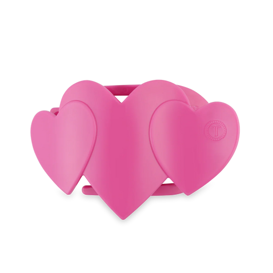 Teleties 'Heart to Heart' Medium Flat Hair Clip