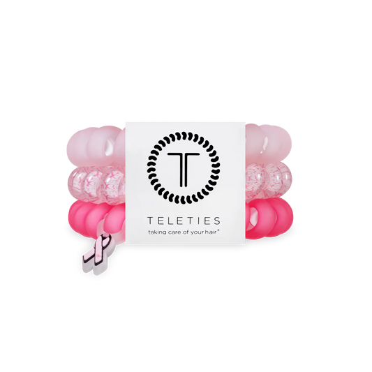 Teleties 'Pink Ribbon Power' Large 3PK