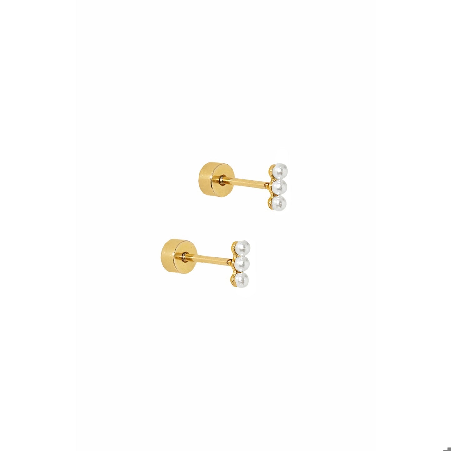 LINNY CO Screwback Stud Earrings - Janie Pearl