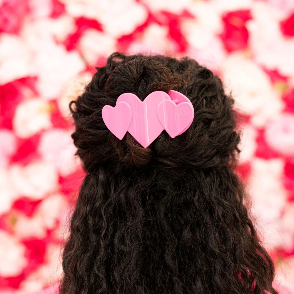 Teleties 'Heart to Heart' Medium Flat Hair Clip