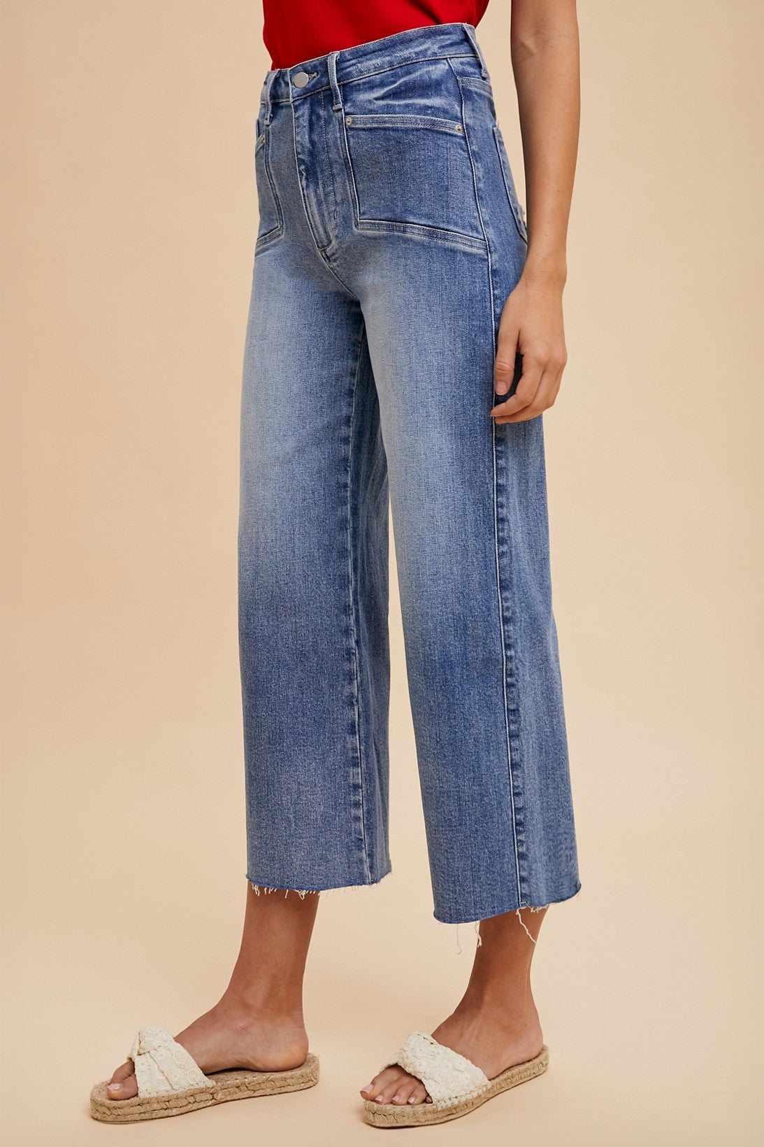 Medium Wash High Rise Comfort Stretch Jeans