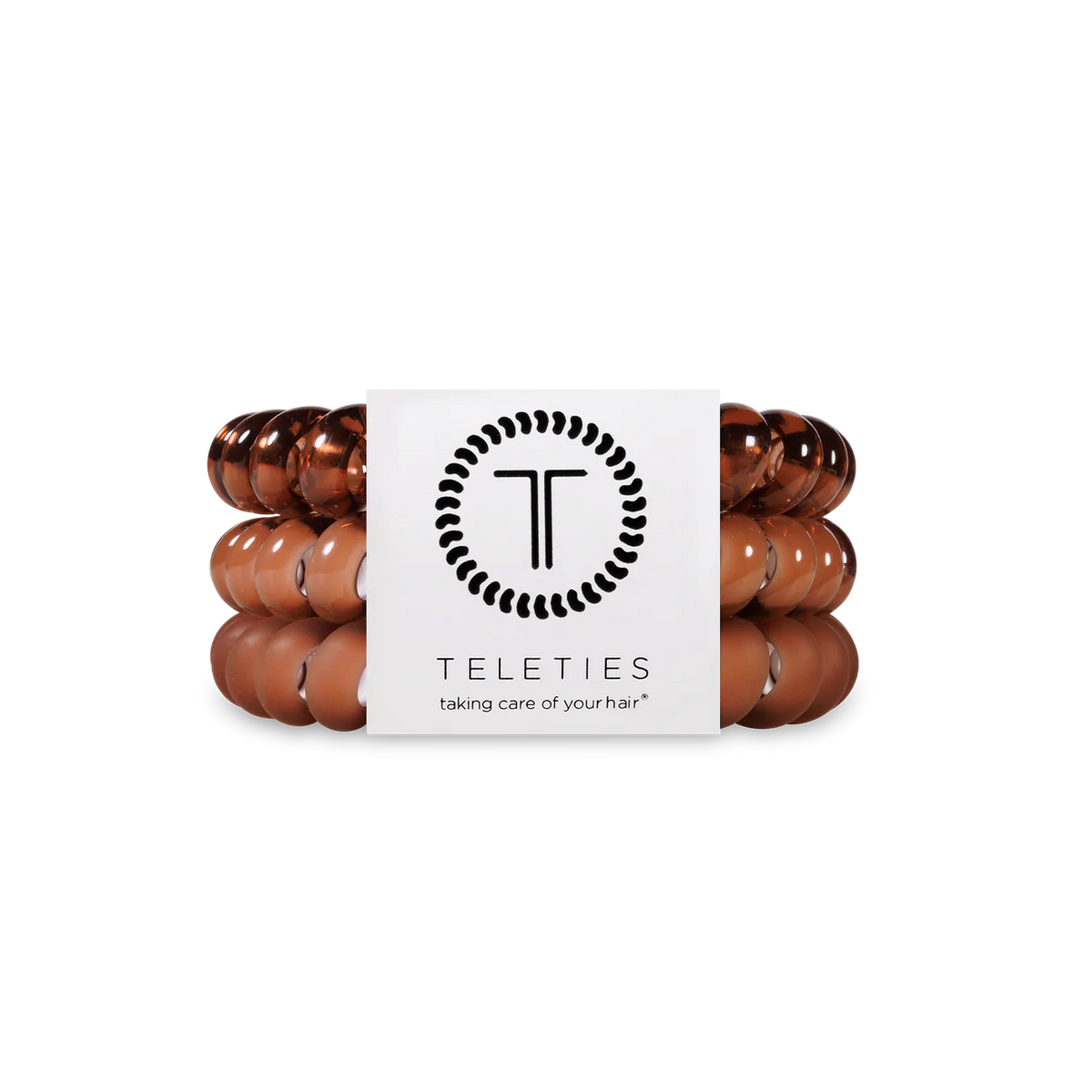 Teleties 'Mocha Mousse' Large 3PK