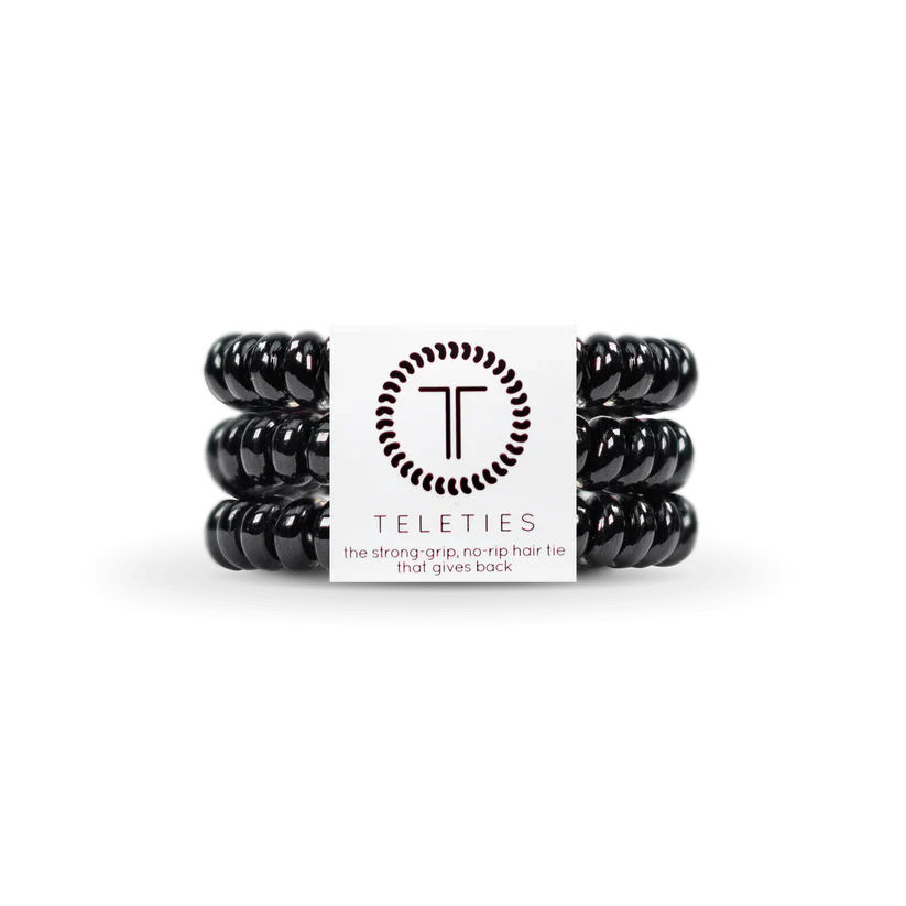 Teleties 'Jet Black' Small 3PK