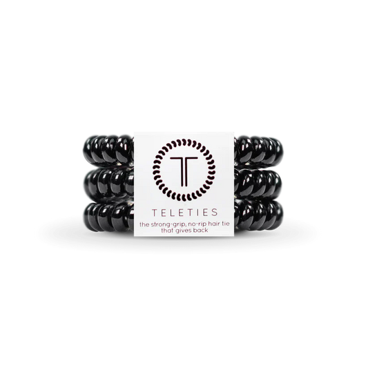 Teleties 'Jet Black' Small 3PK