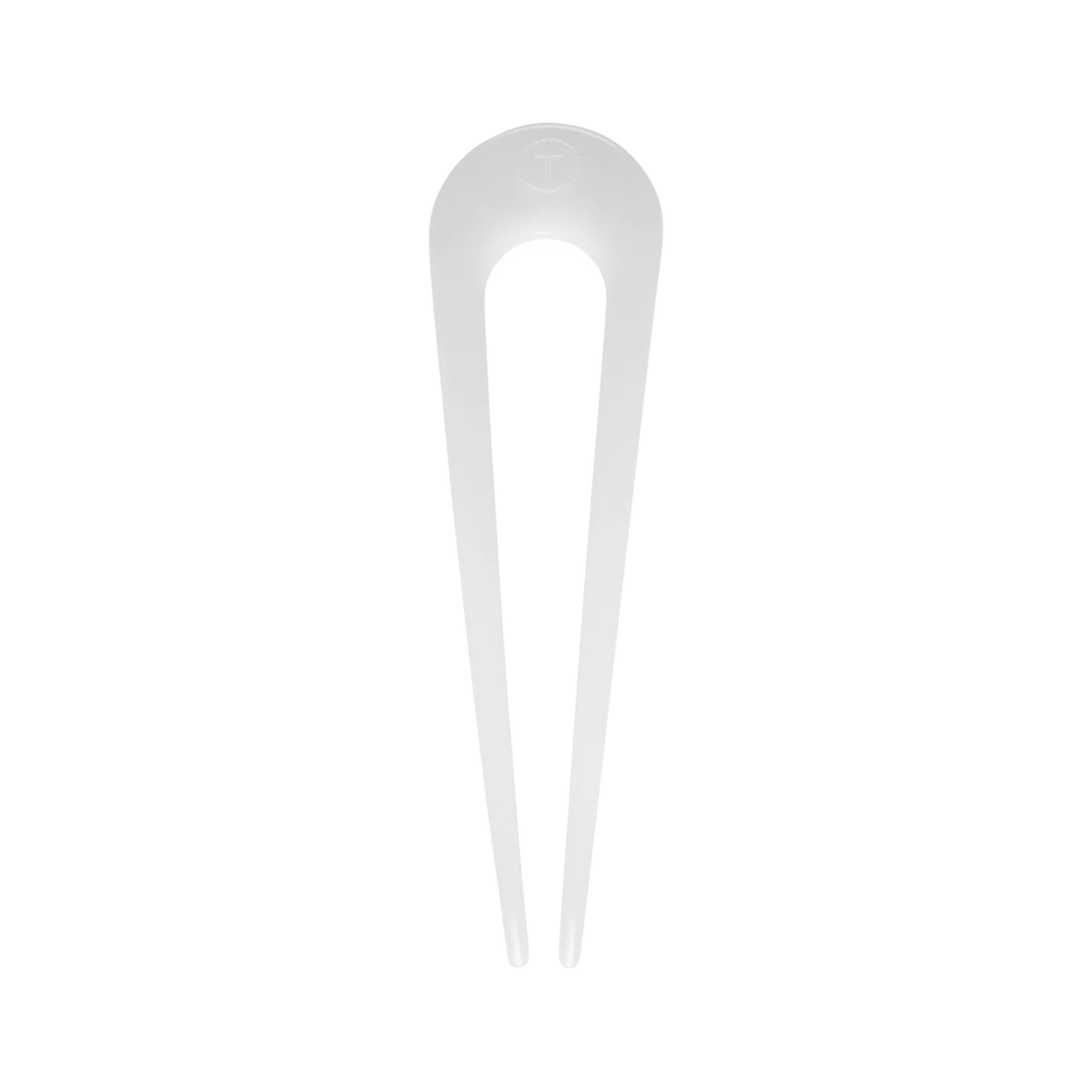 Teleties French Hair Pin - Coconut White